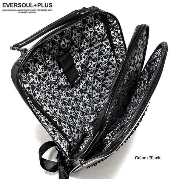 スタッズ スカル リュック フェイクレザー リュックサック 骸骨 ロック