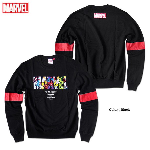 スパイダーマン ロンT 長袖 MARVEL マーベル MARVEL マーベル ロンT メンズ 長袖 カットソー ロゴ 厚手