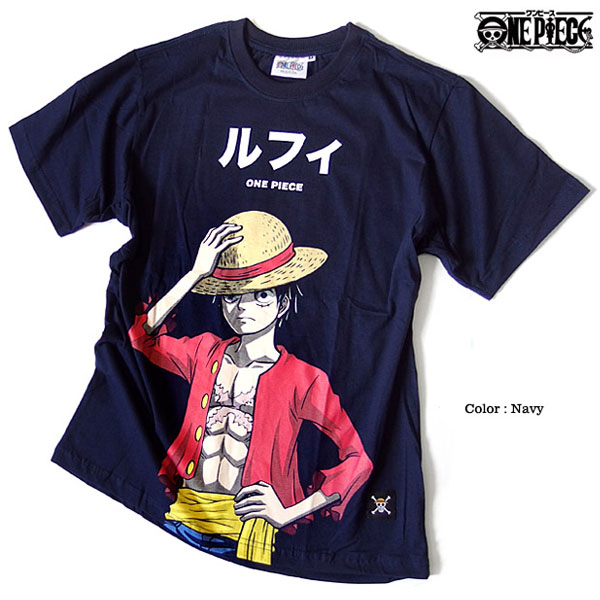 ワンピース Onepiece 麦わらのルフィ Tシャツ メンズ ネイビー アニメ グッズ ルフィ 原宿系 麦わら海賊団 ロゴ プリント 海外モデル Eplus956 Eversoul Plus メンズファッション 通販 Yahoo ショッピング