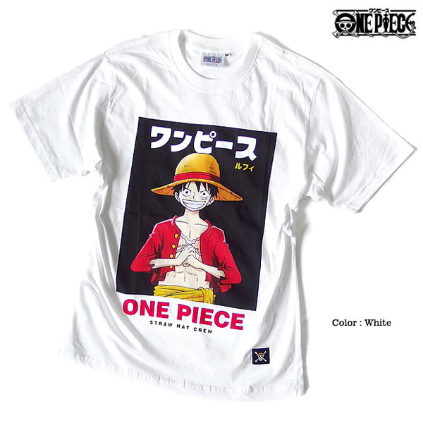 ワンピース Onepiece Tシャツ メンズ ルフィ 白 ホワイト アニメ グッズ 麦わらのルフィ 原宿系 ロゴ プリント 海外モデル Eplus959 Eversoul Plus Version Y 通販 Yahoo ショッピング