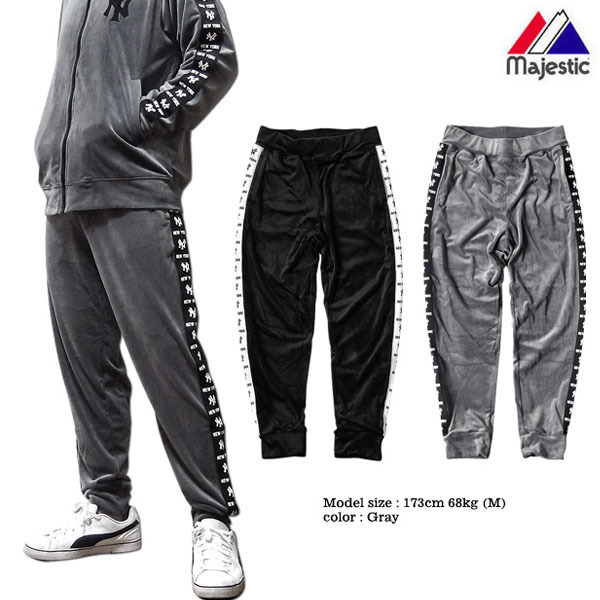 ベロア スウェットパンツ メンズ 秋 冬 ニューヨークヤンキース NY