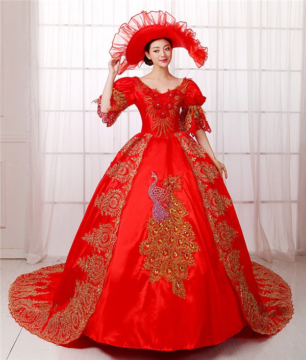  red .. clothes dress cosplay gorgeous party costume an educational institution festival culture festival dance musical performance . Mai pcs costume hat attaching middle .. group manner stage large size 