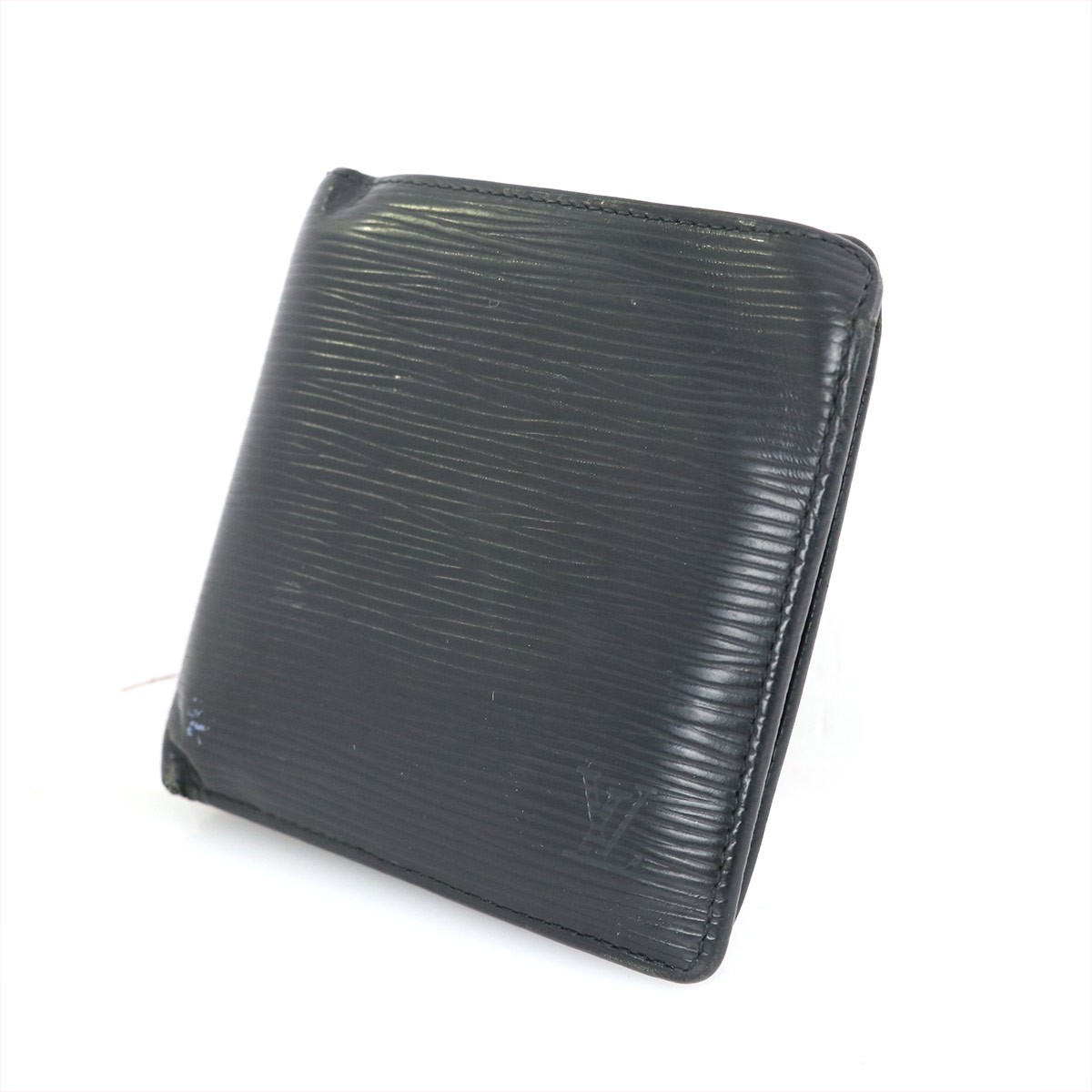 ルイヴィトン エピ マルコ 二つ折り財布 黒 財布 ブラック