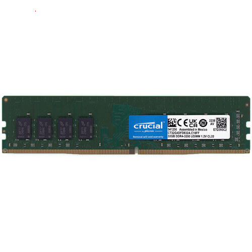 クルーシャル CT32G4DFD832A 32GB DDR4-3200 UDIMM CL22 16Gbit CT32G4DFD832Aの商品画像