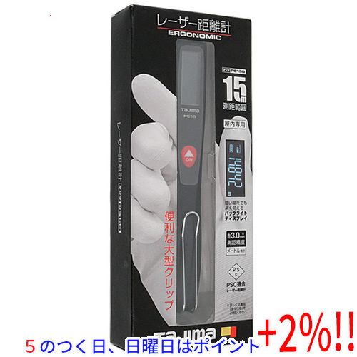[5. .. day is Point +3%!][ new goods with translation ( box ..* tear )] TAJIMA laser rangefinder PE15 LKT-PE15B black 