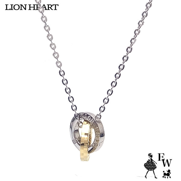  лев Heart колье LION HEART двойной кольцо нержавеющая сталь 04N135SLYG желтое золото женский бренд 