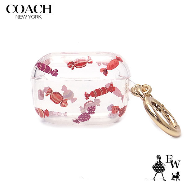 ko- стул poz кейс COACH outlet AIRPODS PRO C8083 PSF сладости - рисунок прозрачный мульти- женский бренд 
