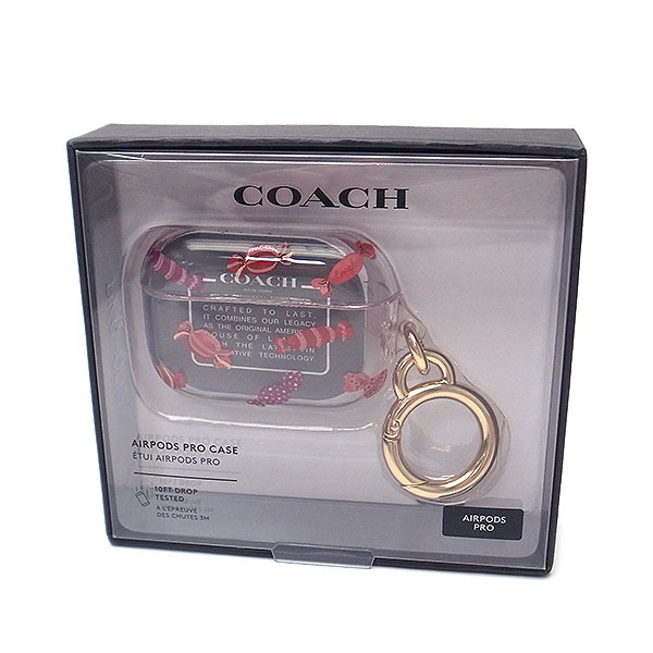 ko- стул poz кейс COACH outlet AIRPODS PRO C8083 PSF сладости - рисунок прозрачный мульти- женский бренд 