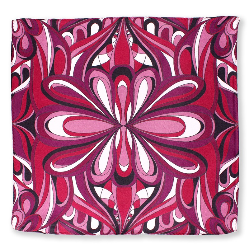  pocket square geo me Trick рисунок принт шелк 