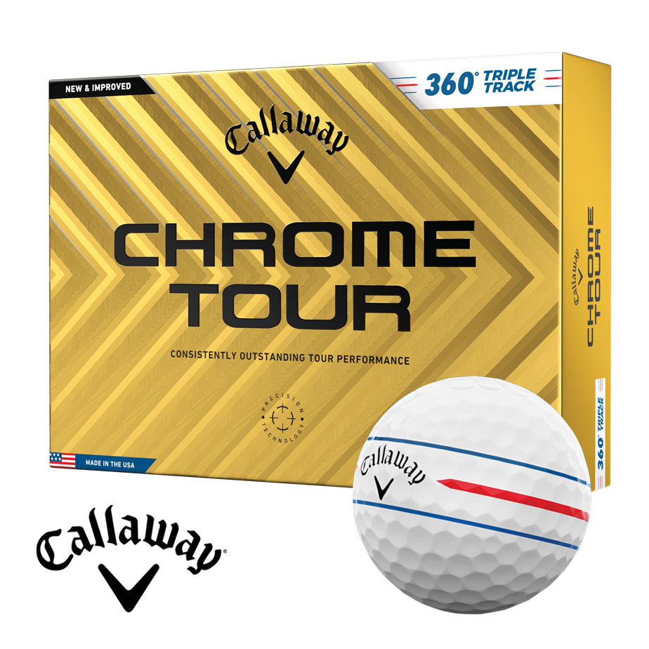 Callaway CHROME TOUR 360°トリプル・トラック （ホワイト） 2024年モデル 1ダース CHROME TOUR ゴルフボールの商品画像