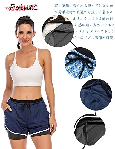 [Hioffer] high off a sports pa ntsu yoga short bread lady's short pants shorts yoga wear training Jim motion . sweat speed . ventilation bru