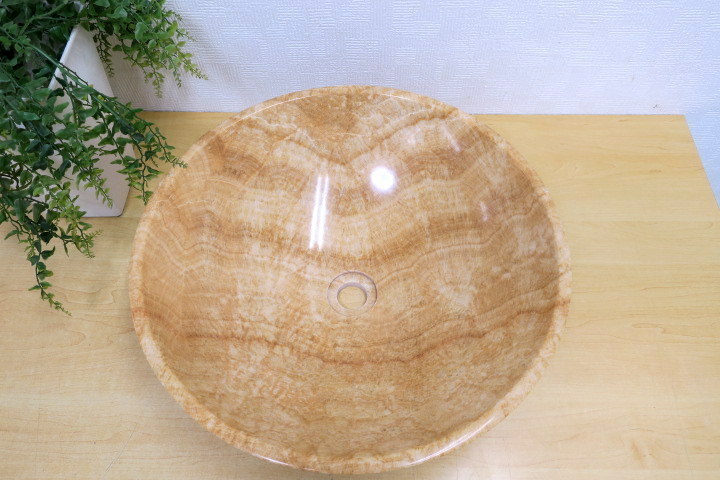  unused goods natural stone face washing bowl lavatory pot stone made face washing vessel diameter 42cm