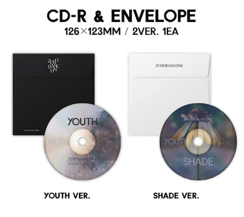 ZEROBASEONE - YOUTH IN THE SHADE 1ST Mini Album CD Korea record official album Zero base one zebe one ZB1