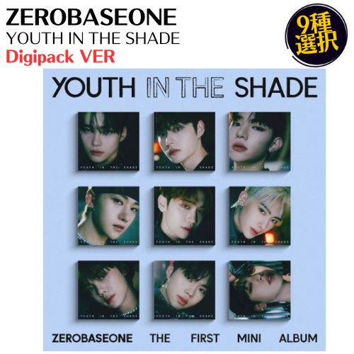 ZEROBASEONE - YOUTH IN THE SHADE 1ST Mini Album Digipack VER CD Korea record official album Zero base one zebe one ZB1