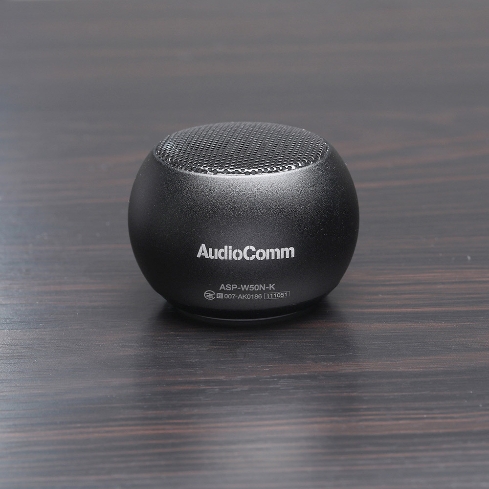 AudioComm wireless Mini speaker black lASP-W50N-K 03-2417 ohm electro- machine 
