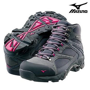 ミズノ レディース ウエーブアドベンチャーMD2 （08チャコール×ピンク） アウトドア　登山靴、トレッキングシューズの商品画像