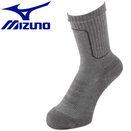 MIZUNO ドライベクター 中厚パイルソックス レディース（グレー）22-24サイズ アウトドアウェア小物　靴下の商品画像