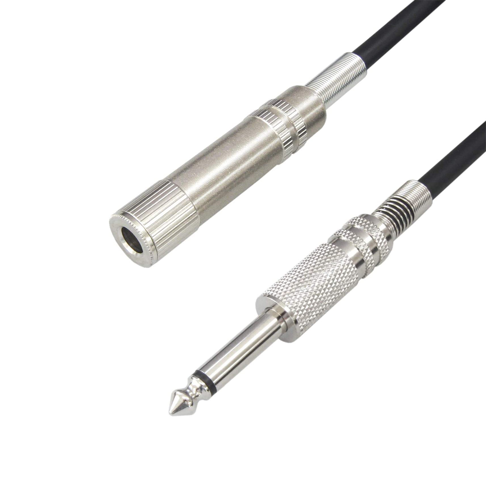 [5m] Mike extension cable extender 6.3mm standard plug ( male )-6.3mm standard Jack ( female ) 6.3mm monaural standard 5m C-068