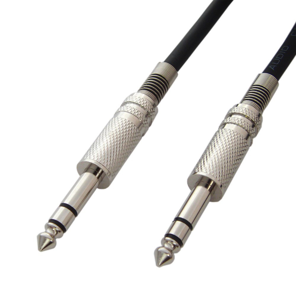 6.3mm stereo standard plug cable 10m ( male - male strut plug ) audio cable 10m VM4052