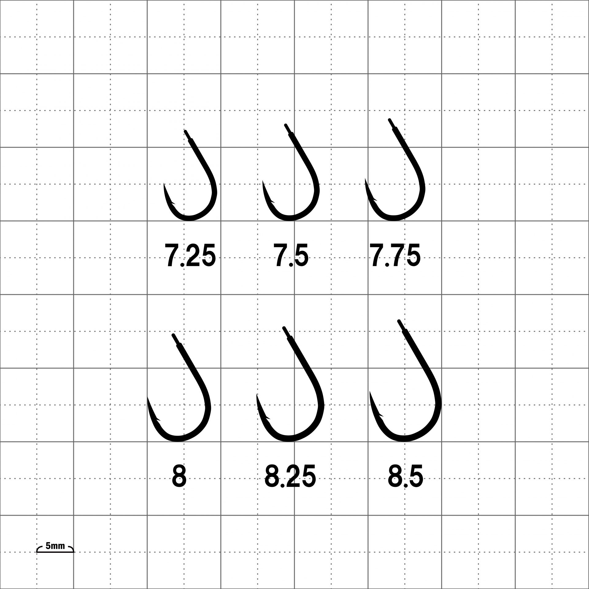  Gamakatsu / rug zeA1 M system EX tail length speed .68960 7.25,7.5,7.75,8,8.25,8.5 number gray *mejina.GAMAKATSU/LUXXE ( mail service correspondence )