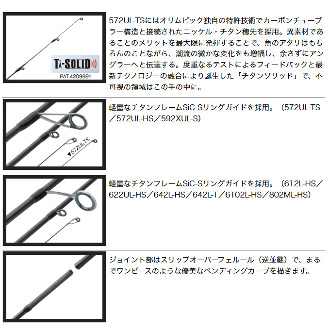  Olympic 23 Colt 23GCORS-6102L-HS hard solid tip (2023 year of model ) ajing rod /(5)