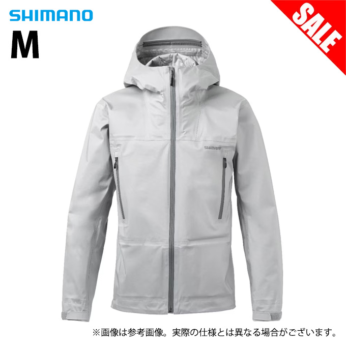 [ Medama commodity ] Shimano RA-023W (M| gray ) angler z shell jacket 01 ( rainwear ) rain jacket single unit / fishing wear / fishing /(7)