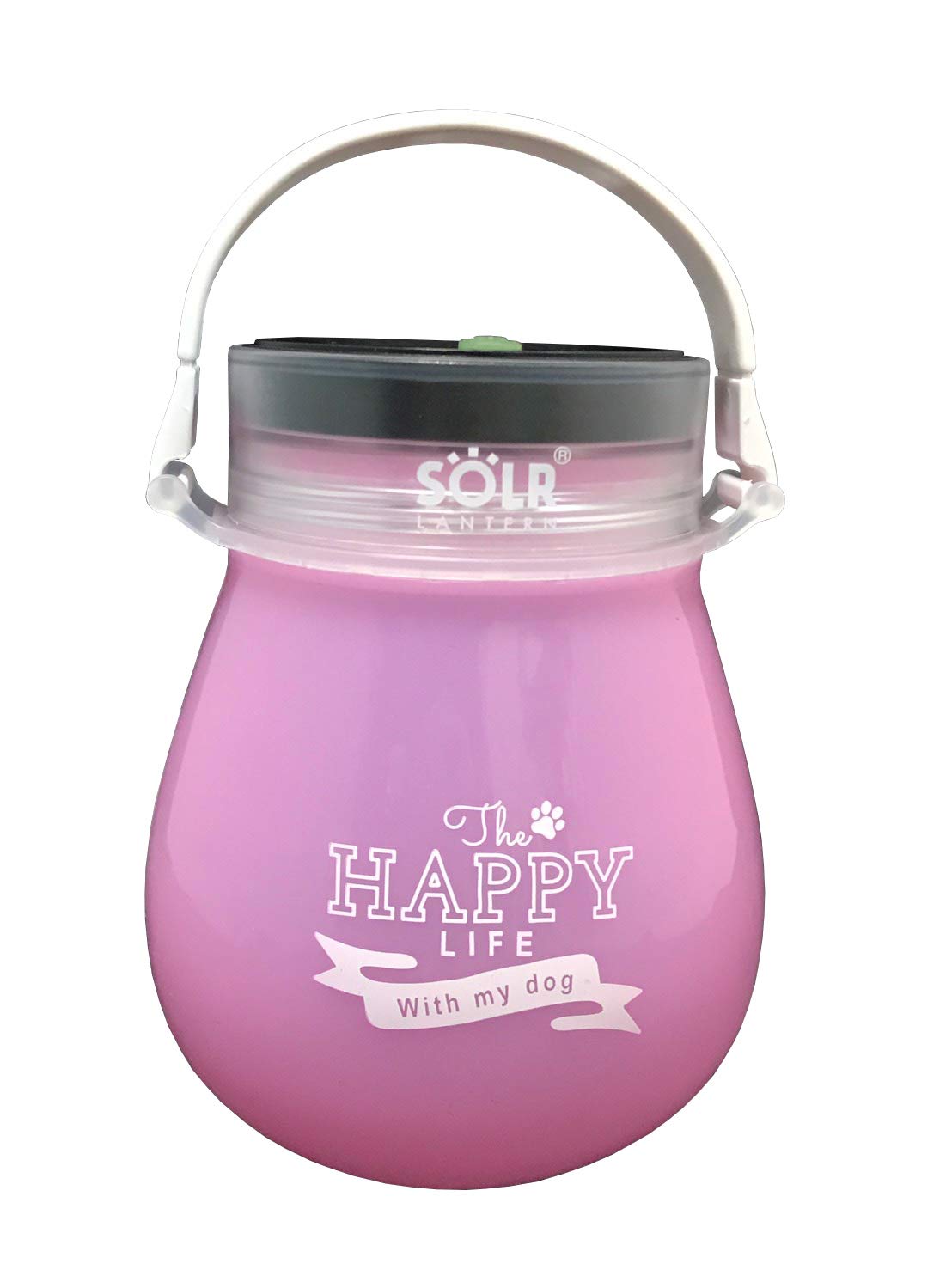 ソーラーランタン miniPOD （HAPPY LIFE/ピンク） ×1個 LEDランタンの商品画像