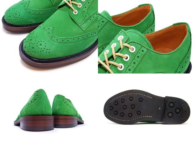  Wing chip замша оскфорд IMPROVE MYSELF Imp lube мой собственный WINGTIP OXFORD IM 918 GREEN SUEDE зеленый Made in Japan мужской 