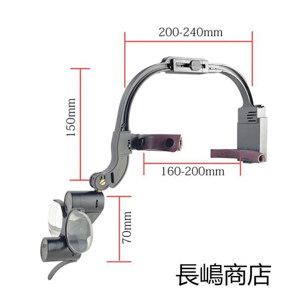  tooth . for magnifier m, head mounted LED light tooth . for magnifier,2.5X / 3.5X surgery for medical care for . eye magnifier, tooth ... place. tooth .. for 