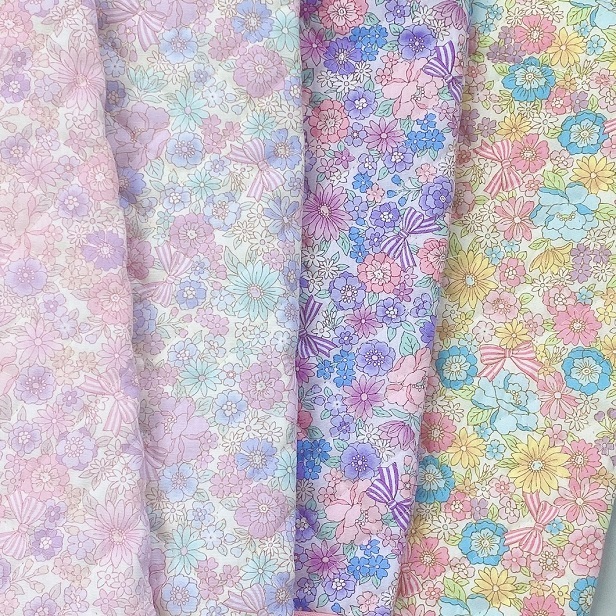  quilting cloth ribbon .. flower Dream flower pink series small flower ribbon floral print cotton 100% cloth handicrafts quilt cloth flower small pattern small floral print made in Japan quilting 