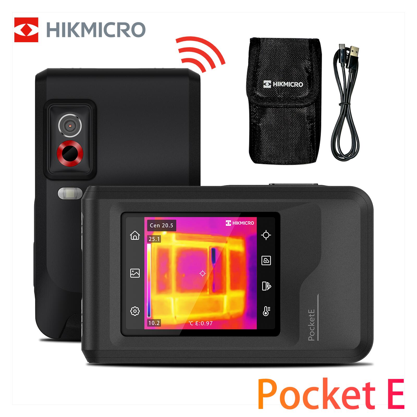 HIKMICRO PocketE видео-выход LCD сенсорный экран Wi- Fi функция 96 x 96 IR разборка талант Thermo graph .- камера видеозапись функция . изображение сбор частота 25Hz PocketE