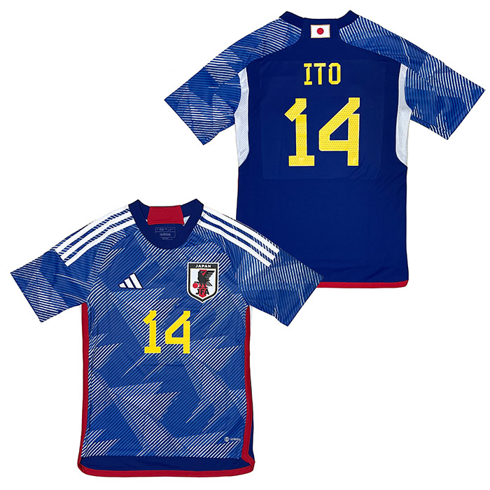 adidas サッカー日本代表 2022 ホームユニフォーム（キッズ）14 伊東