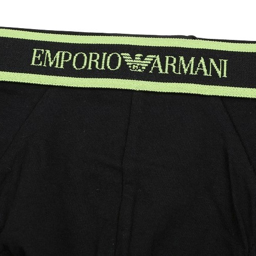  box none EMPORIO ARMANI Emporio Armani waist Logo cotton stretch Brief pants black 23/3/2 090323 free shipping 