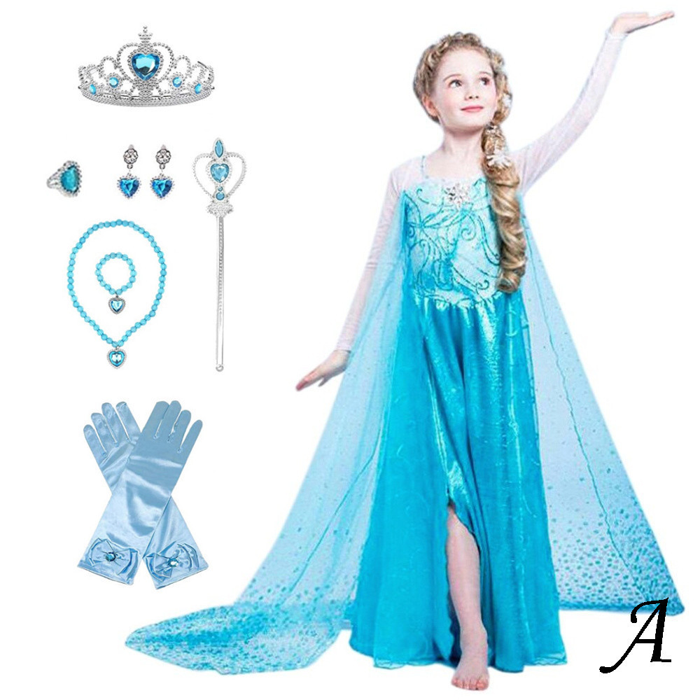  Princess платье ребенок костюм роскошный аксессуары комплект L sa дыра bell lapntseru жасмин Aurora .100 110 120 130 140 CREDIBLE