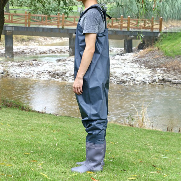  fishing waders chest high waders trunk around type easy attaching and detaching folding with pocket PVC fishing for suit man and woman use pcs manner sea 