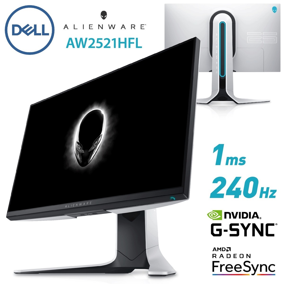 DELL ALIENWARE AW2521HFL ルナライトカラー ALIENWARE パソコン用ディスプレイ、モニター - 最安値・価格比較 ...