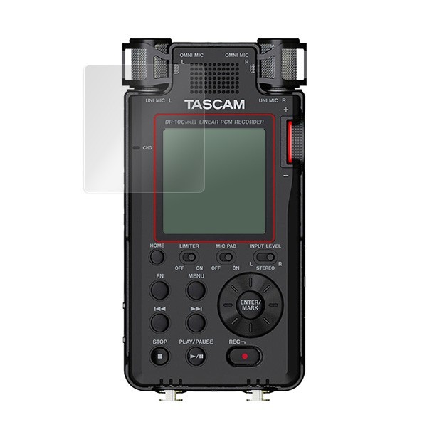 TASCAM linear PCM магнитофон DR-100MKIII для защитная плёнка OverLay Brilliant for TASCAM linear PCM магнитофон DR-100MKIII жидкокристаллический высота глянец 