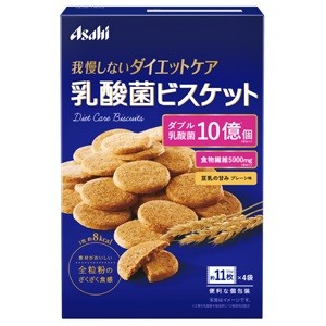 アサヒ リセットボディ 乳酸菌ビスケット プレーン味 23g 4袋入り × 1個の商品画像