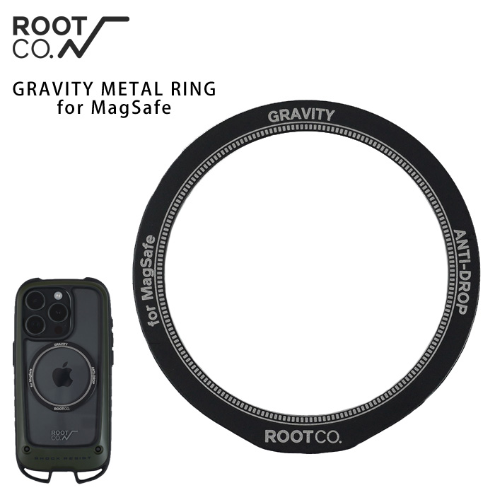 ROOT CO. route ko-MagSafe correspondence metal ring GRAVITY METAL RING for MagSafe