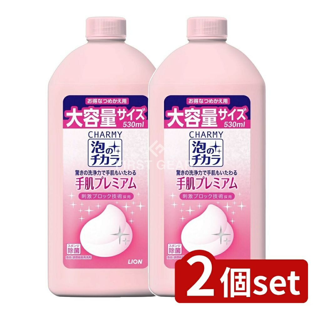 CHARMY 泡のチカラ 手肌プレミアム 詰替用 530ml ×2の商品画像