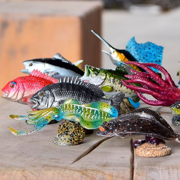 [ all 12 kind ]fe burr to aqua fish Mini model ( fishing tool )