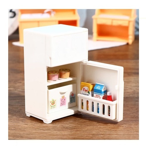  miniature furniture refrigerator food small articles kit 15 piece attaching set / assembly kit / raw materials 
