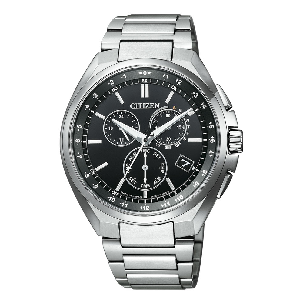 アテッサ エコ・ドライブ電波時計（ワールドタイム機能） CB5040-80E