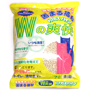 ペグテック クリーンビート トフカスパイン Wの爽快 7L×1個 猫砂の商品画像