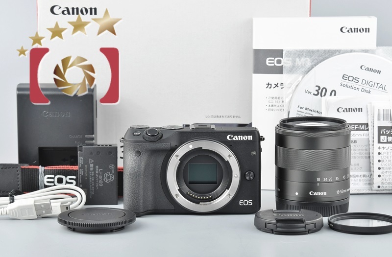 キヤノン EOS M3 EF-M18-55 IS STM レンズキット(ブラック キヤノン EOS M3 EF-M18-55 IS STM レンズキット(ブラック