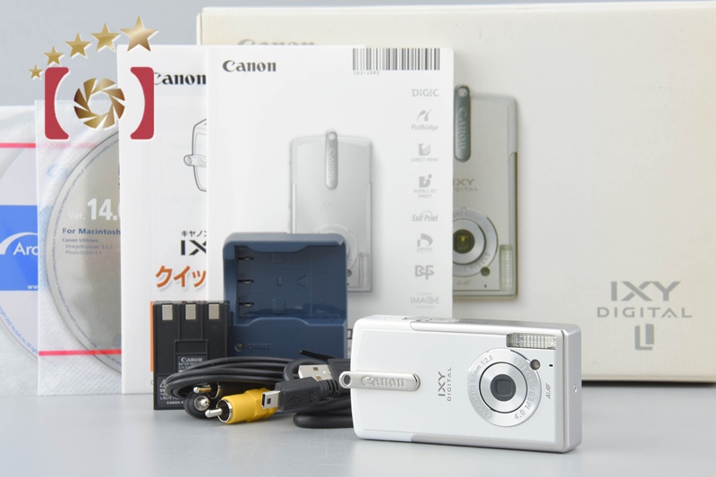 Canon IXY DIGITAL L ホワイト 400万画素 動作品 充電器付 キャノン