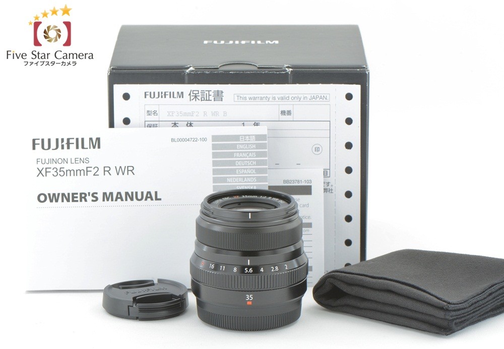 フジフイルム フジノンレンズ XF35mm F2 R WR (ブラック)新品 フジフイルム フジノンレンズ XF35mm F2 R WR (ブラック)新品