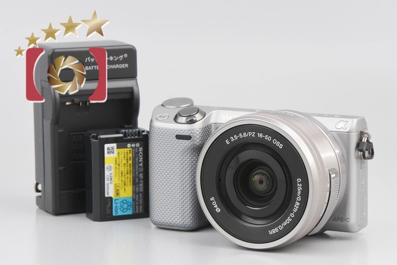 ソニー アルファ NEX-5R パワーズームレンズキット NEX-5RL/S（シルバー） ミラーレス一眼カメラの商品画像