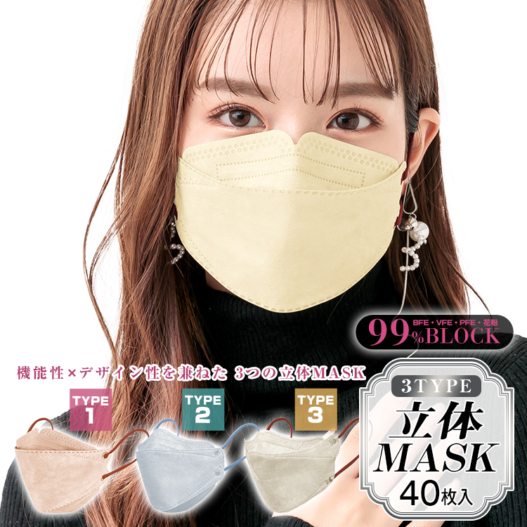 FANCY SHARP MASK 3D立体マスク 10枚入×4個［ny439］の商品画像