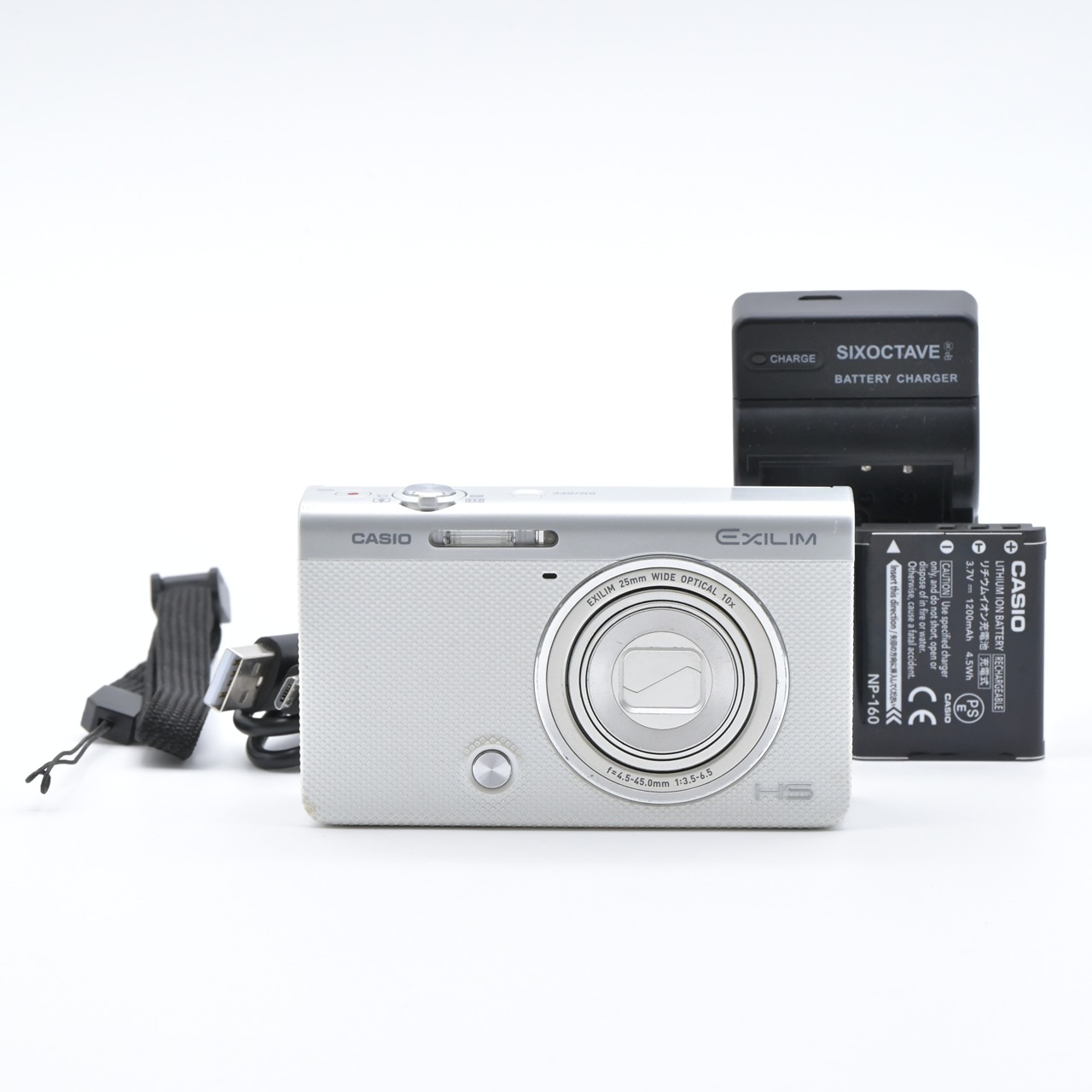 カシオ エクシリム HIGH SPEED EXILIM EX-ZR60 WE（ホワイト